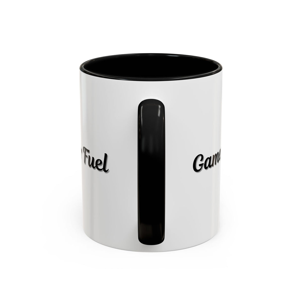 Printify Gamer Fuel coffee mug, 11oz accent mug with gamer-themed design, ceramic, perfect for gaming enthusiasts.