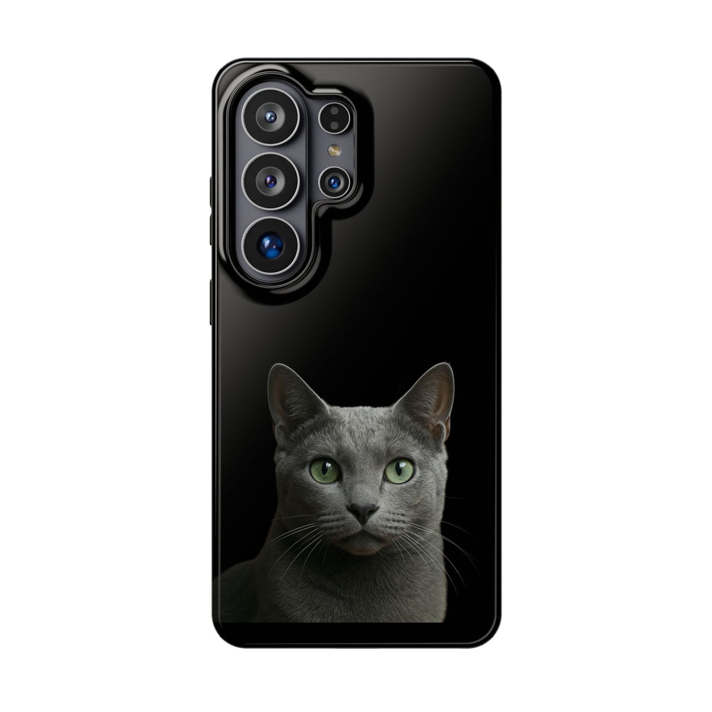 Russian Blue Cat Phone Case — Magnetic Impact-Resistant iPhone Cover