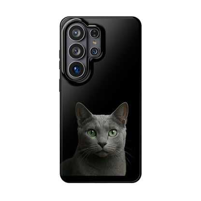 Russian Blue Cat Phone Case — Magnetic Impact-Resistant iPhone Cover