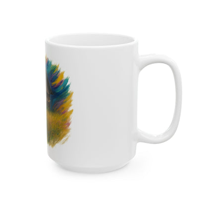 Vibrant Landscape Ceramic Mug for Nature Lovers - Perfect for Coffee, Tea, Gifts, Home Decor, 11oz & 15oz - TRV