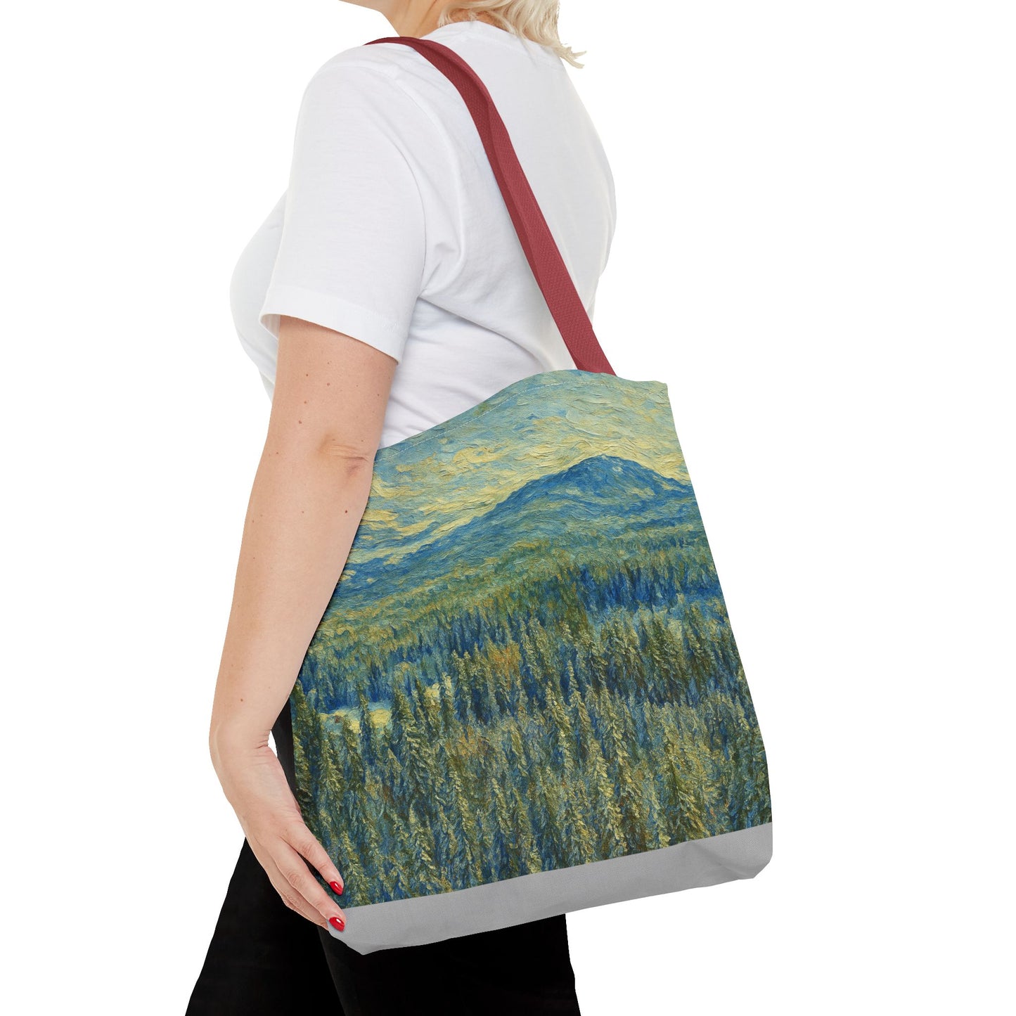 Nature-Inspired Tote Bag, Eco-Friendly Carryall, Bohemian Style Purse, Art Tote, Great Gift for Nature Lovers, Shopping Bag, Travel [...] - TRV