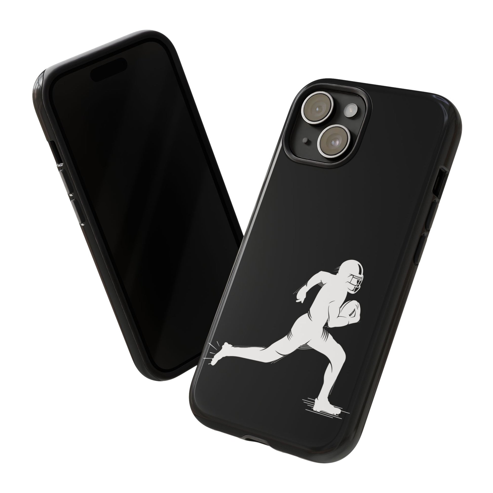 Football Player Phone Case, Tough Cases, Sports Phone Cover, Gift for Athletes, iPhone & Samsung Accessories, Running Player Design - TRV