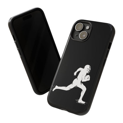 Football Player Phone Case, Tough Cases, Sports Phone Cover, Gift for Athletes, iPhone & Samsung Accessories, Running Player Design - TRV