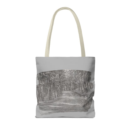 Scenic Path Tote Bag, Reversible Tote, Eco-Friendly Shopper, Outdoor Adventure Bag, Gift for Nature Lovers, Stylish Carryall - TRV