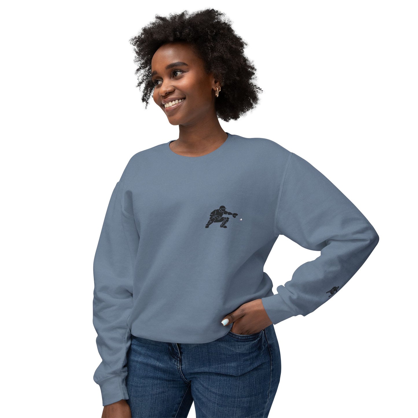 Baseball Catcher Unisex Sports Crewneck Sweatshirt - Perfect for Athletes & Casual Wear, Great for Game Days, Birthdays, Apparel for Fans