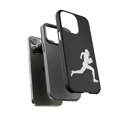 Football Player Phone Case, Tough Cases, Sports Phone Cover, Gift for Athletes, iPhone & Samsung Accessories, Running Player Design - TRV