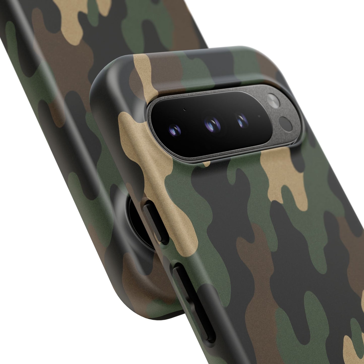 Camouflage tough phone case by Printify with rugged camo design, durable protective cover for smartphones.