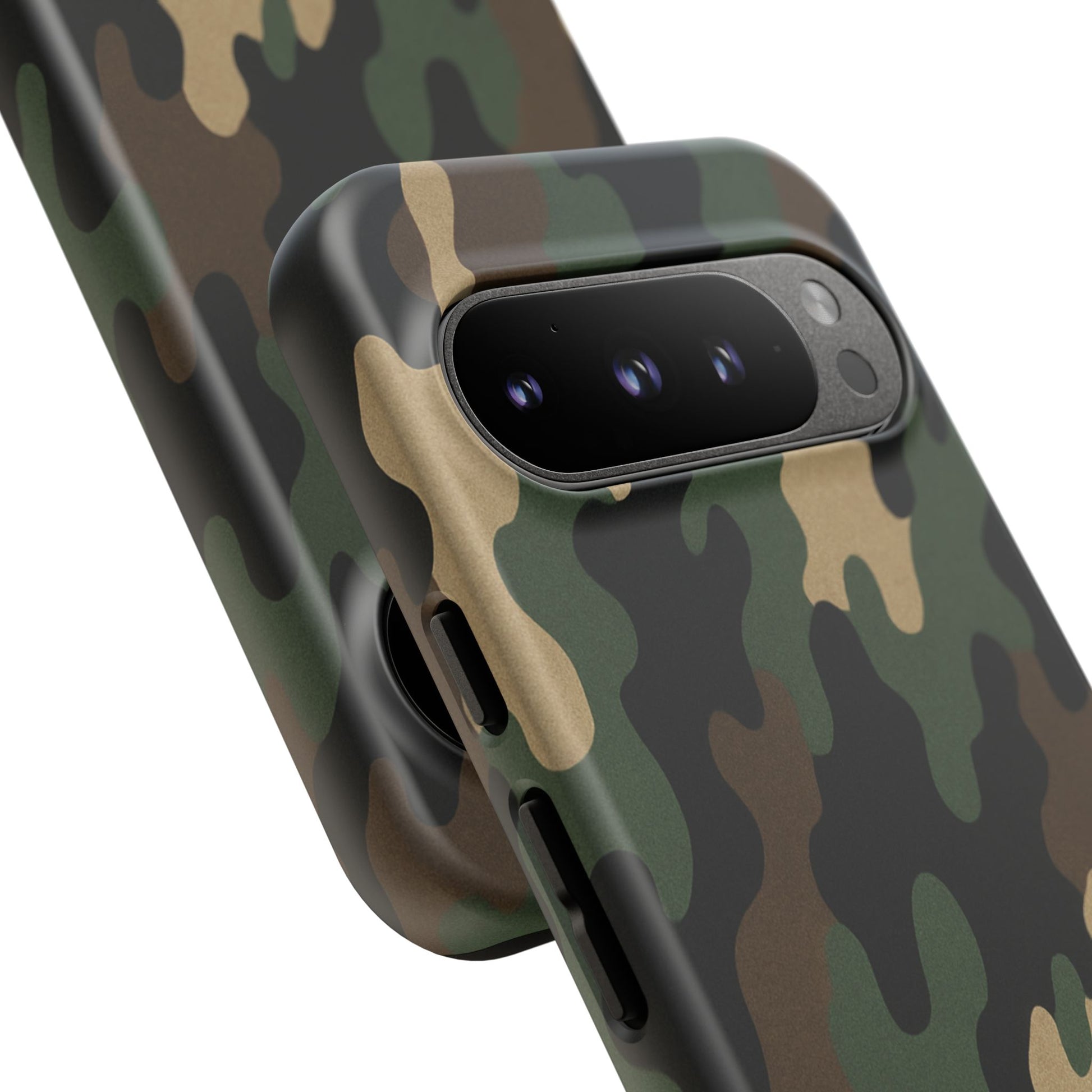 Camouflage tough phone case by Printify with rugged camo design, durable protective cover for smartphones.