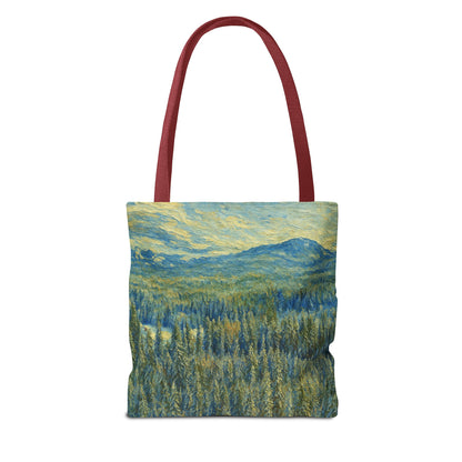 Nature-Inspired Tote Bag, Eco-Friendly Carryall, Bohemian Style Purse, Art Tote, Great Gift for Nature Lovers, Shopping Bag, Travel [...] - TRV