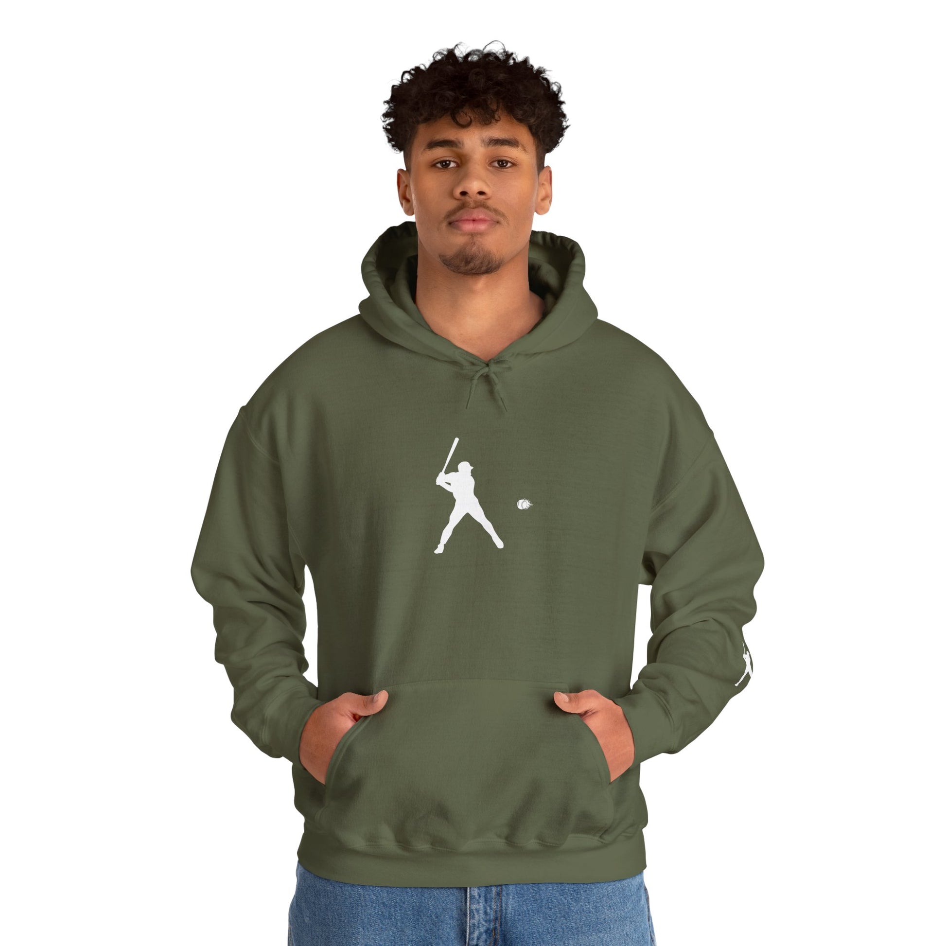 Sporty Unisex Baseball Hooded Sweatshirt, Casual Hoodie for Athletes, Perfect for Gifts, Comfy Streetwear, Ideal for Sports Events, Personal Use - TRV