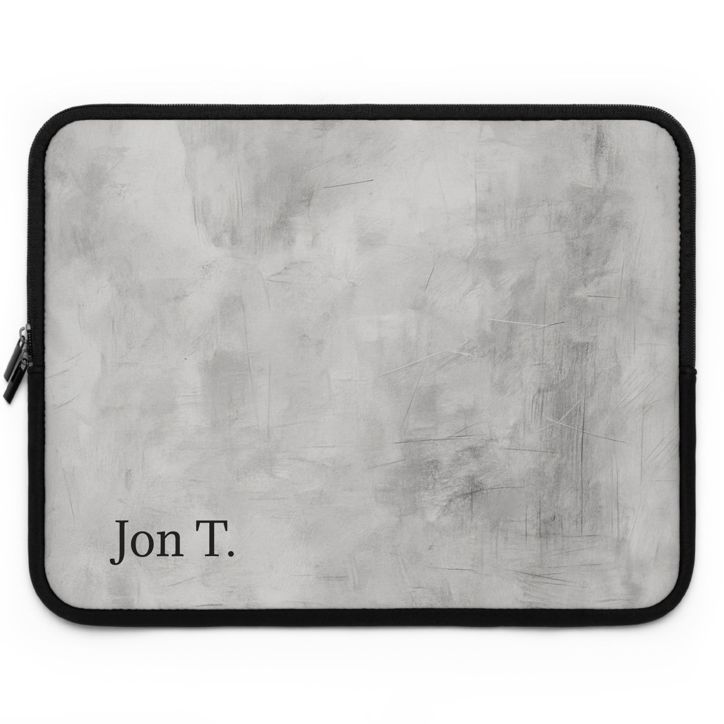 Personalized Minimal Marble Name Laptop Sleeve | Monogrammed Tech Case - TRV