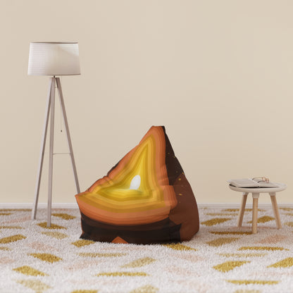 Concentric Furnace Heatwave Bean Bag Chair Cover | Rustic Terracotta to Ivory