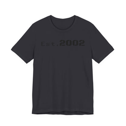 Established 2002 Unisex Tee, Vintage Style T-Shirt, Year Established Shirt, Retro Graphic Tee, Customizable Gift Idea