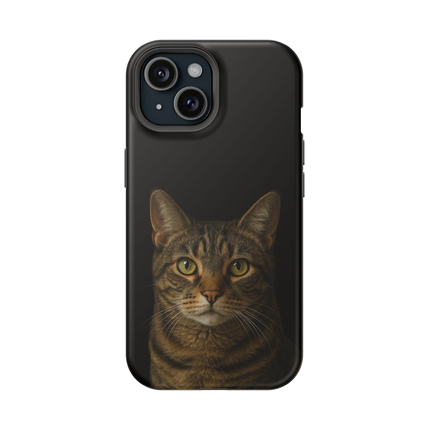 Magnetic Impact-Resistant Phone Case — Realistic Tabby Cat Portrait