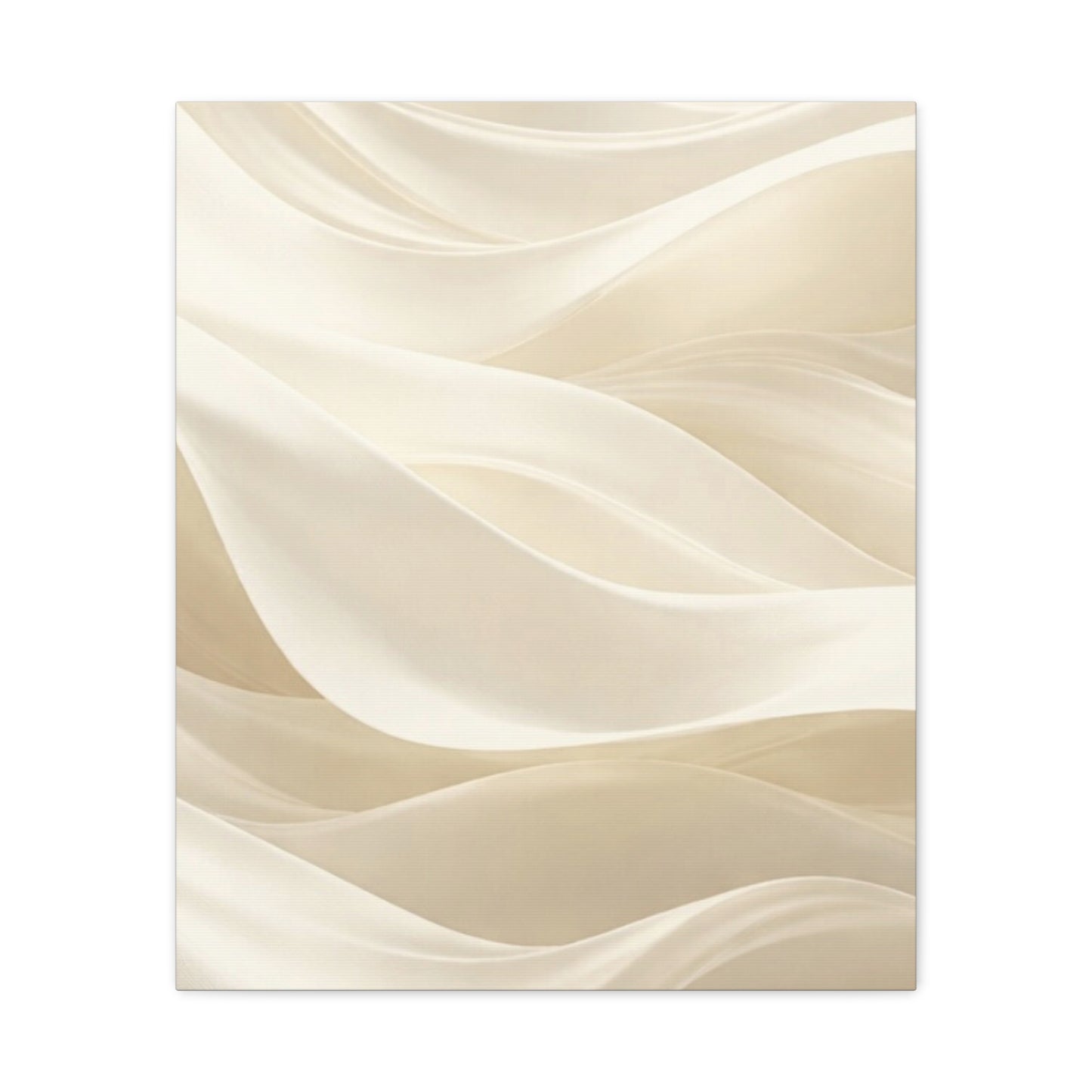 Neutral Abstract Wave Art Matte Canvas