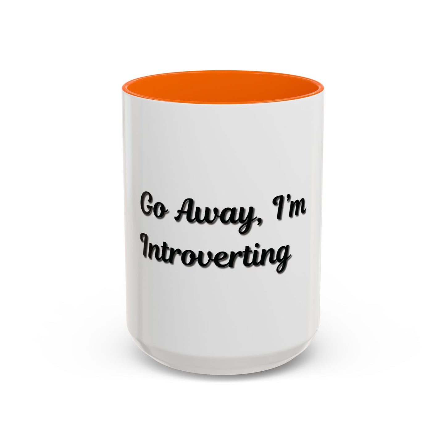 Introvert Coffee Mug - Go Away, I'm Introverting - Black Accent for Relaxing Moments - TRV