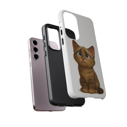 Cute Cat Phone Case, Funny Kitty Case, Animal Lover Gift, Cat Lover Accessory, Unique Cat Design Case, Pet Mom Gift - TRV