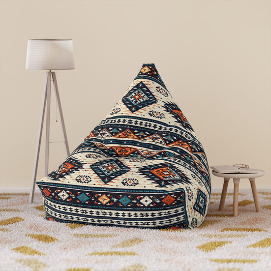 Southwestern Aztec Pattern Bean Bag Chair Cover | Tribal Geometric Boho