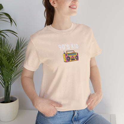 Retro Boombox Tee — 90s Kid Graphic T-Shirt