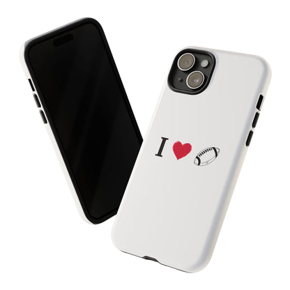 Football Love Phone Case - Tough Cases, Unique Sports Lover Gift, Personalized Cellphone Cover, Birthday Present, Sports Equipment - TRV