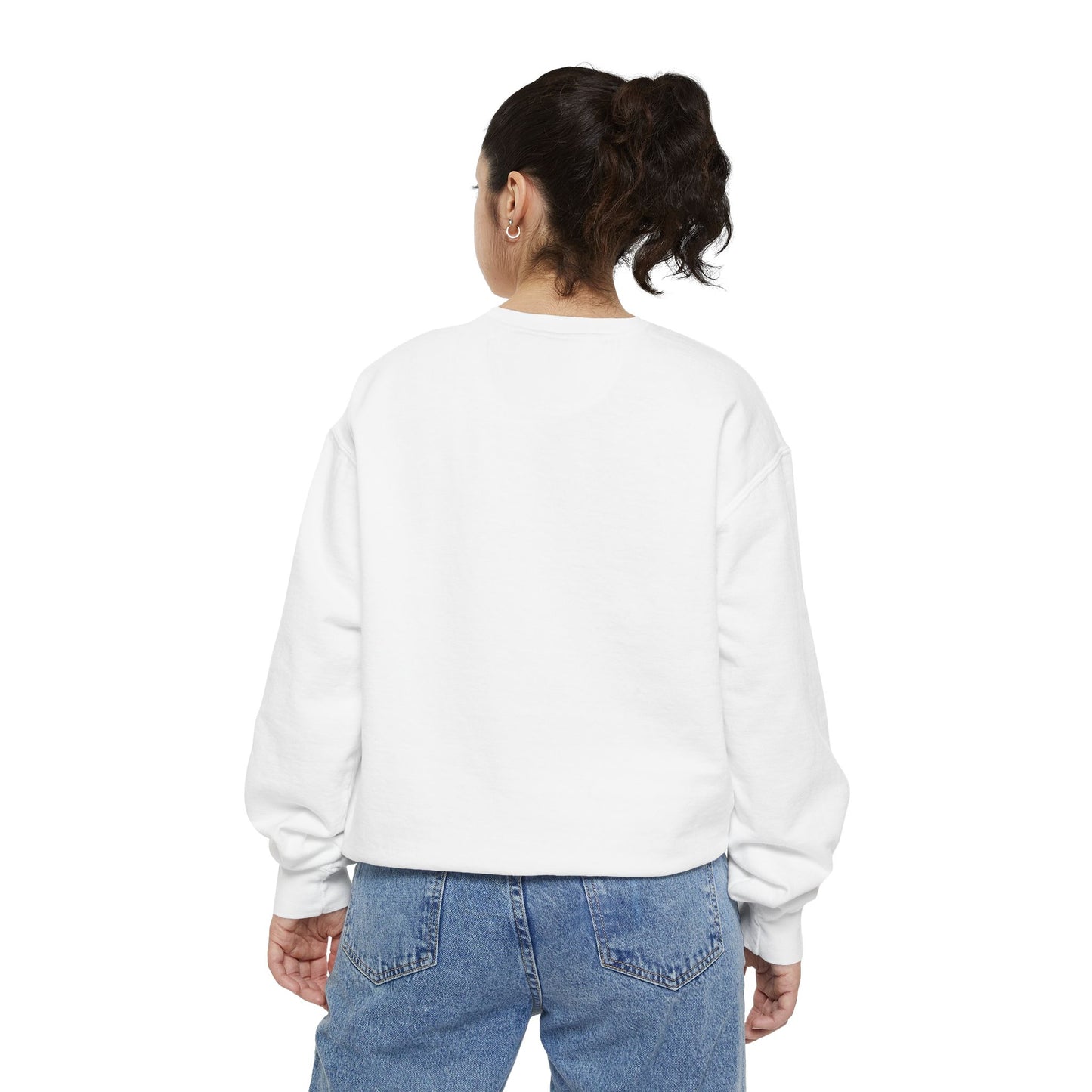 Patriotic Unisex Garment-Dyed Sweatshirt with Vintage American Flag, Cozy Fall Outfit, Statement Sweater, Gift for Veterans, Casual Fashion - TRV