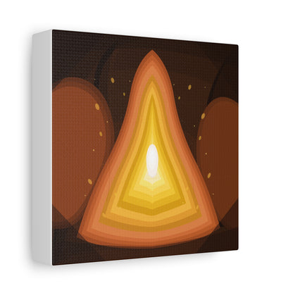 Concentric Fire Furnace Cross-Section Matte Canvas