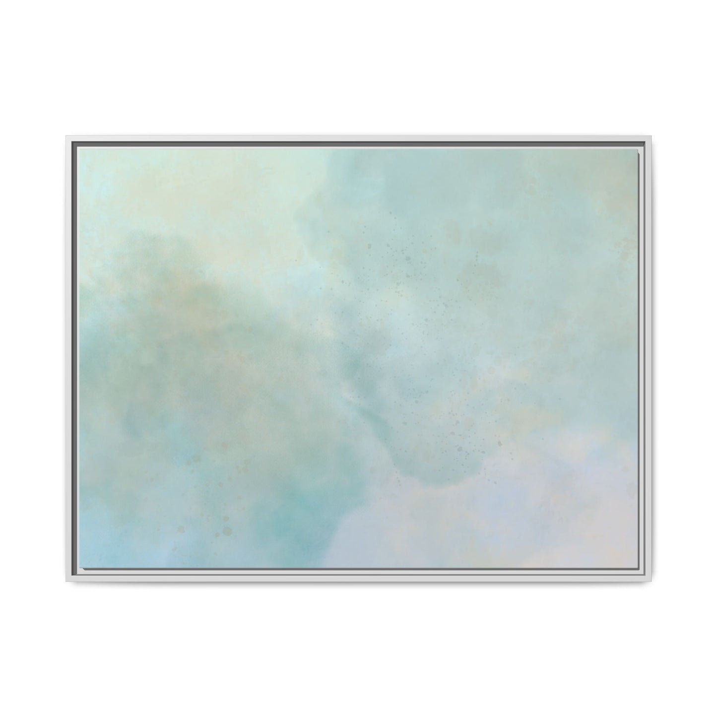 Soft Abstract Pastel Watercolor Matte Canvas