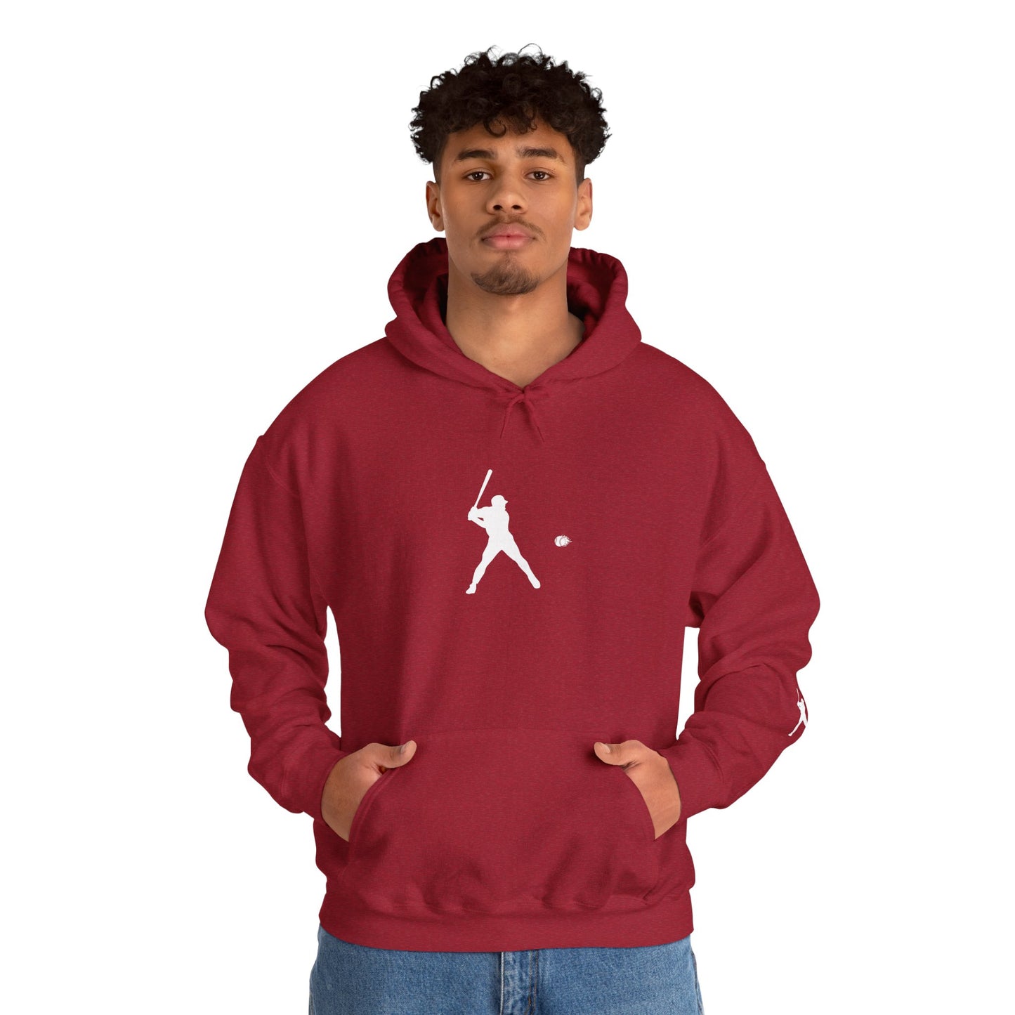 Sporty Unisex Baseball Hooded Sweatshirt, Casual Hoodie for Athletes, Perfect for Gifts, Comfy Streetwear, Ideal for Sports Events, Personal Use - TRV