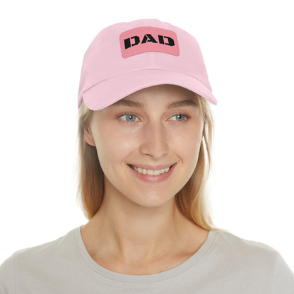 Stylish Dad Hat with Leather Patch | Perfect Gift for Fathers Day, Casual Wear, Dad's Birthday, Outdoor Activities
