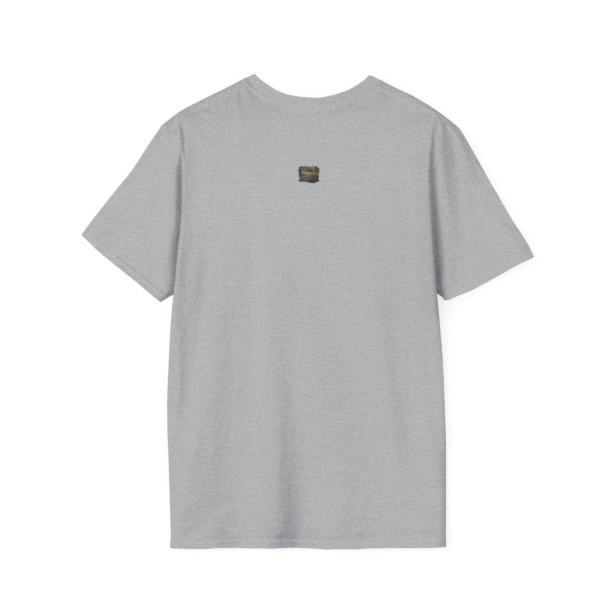 Vintage forest landscape T-shirt by Printify featuring a nature pathway scene on a comfortable cotton tee.