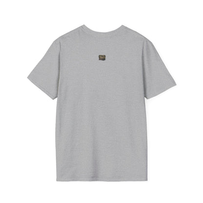 Vintage forest landscape T-shirt by Printify featuring a nature pathway scene on a comfortable cotton tee.