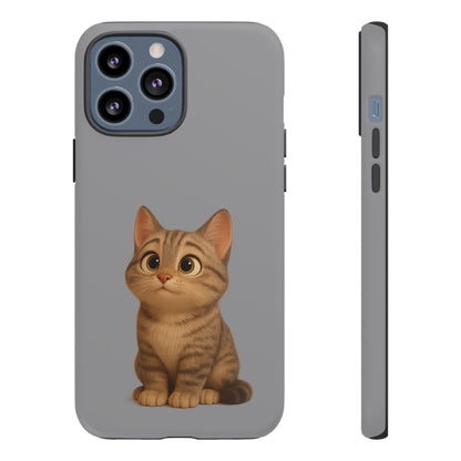 Cute Cat Phone Case, Kawaii Pet Accessory, Gift for Cat Lovers, Animal Phone Cover for Kids, Unique Kitty Design, Birthdays, Holidays - TRV