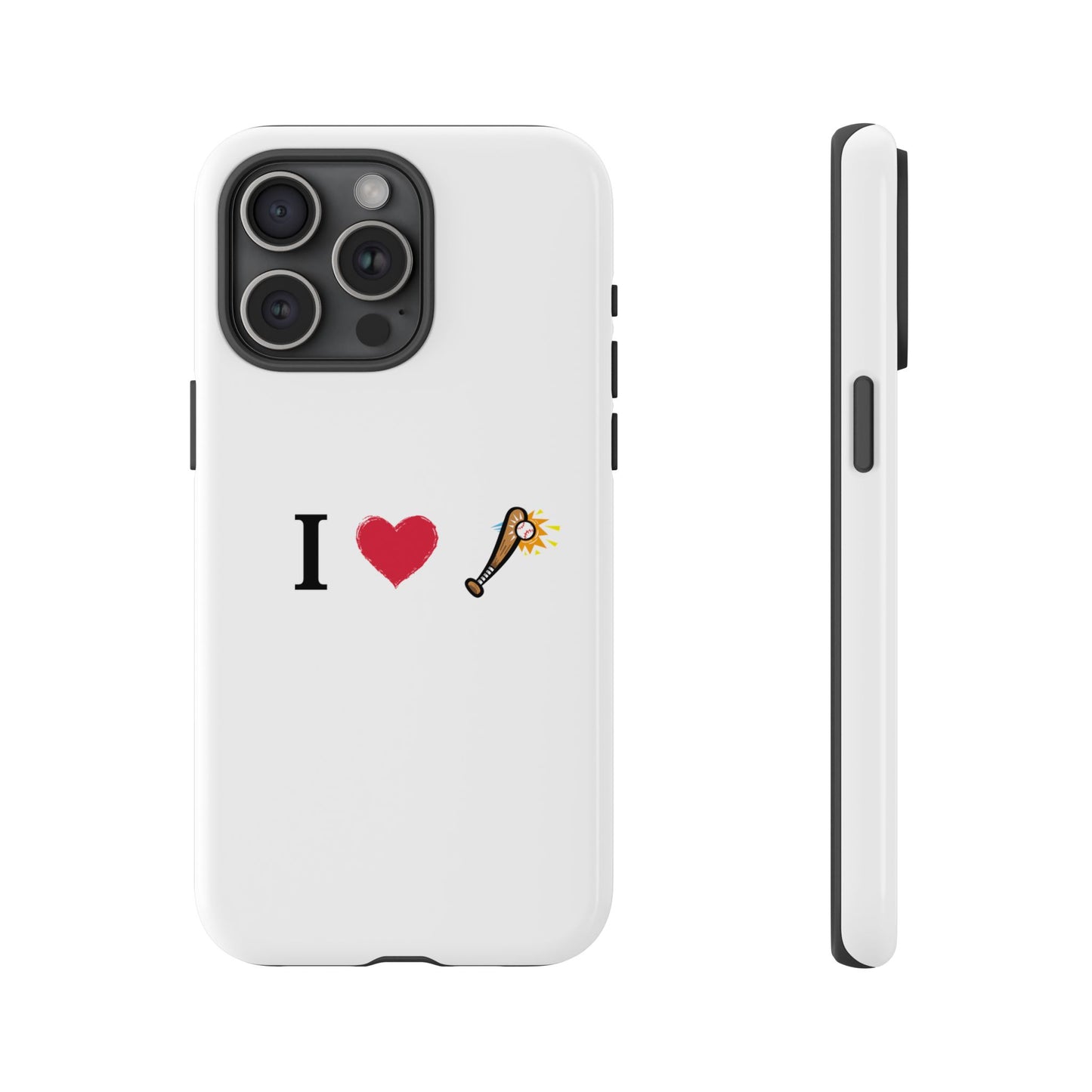 I Love Baseball Vibe Phone Case - Tough Cases for Sports Lovers, Gifts for Athletes, Fun Accessories, iPhone and Android Compatible - TRV