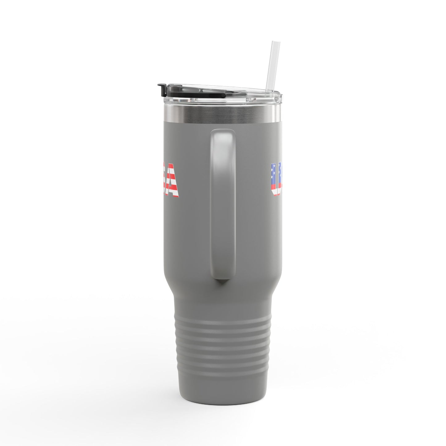 Insulated Travel Mug with USA Design - Perfect for Road Trips, Outdoor Adventures, and Gifts, 40oz Tumbler for Coffee, Tea, and More