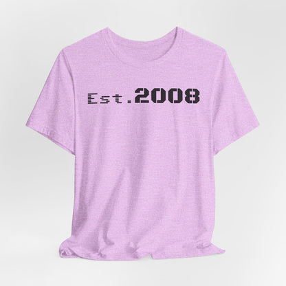 Est. 2008 Unisex Tee, Cool Vintage T-Shirt, Casual Gift, Birthday Apparel, Nostalgic Fashion