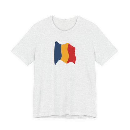 Romanian Flag Unisex Short Sleeve Tee, Casual Shirt, Travel T-Shirt, Gift for Romanians, Summer Outfit, Everyday Wear