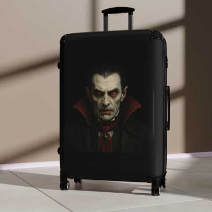 Vampire Portrait Carry-On Suitcase — Gothic Dracula Luggage for Halloween Travel