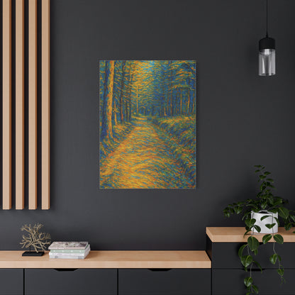 Van Gogh Style Forest Canvas Art | Nature Wall Decor, Home Office Accent, Gift for Nature Lovers, Gallery Wrapped, Living Room Wall Art - TRV