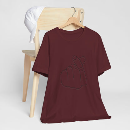 Minimalist Hand Sign Unisex Tee | Casual Everyday Wear | Perfect for Gift Givers