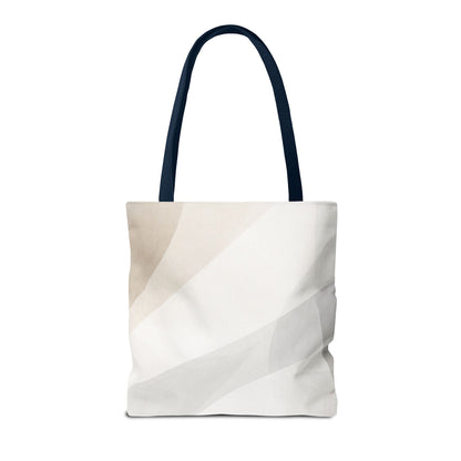 Neutral Abstract Geometric Tote Bag | Minimal Beige Shapes
