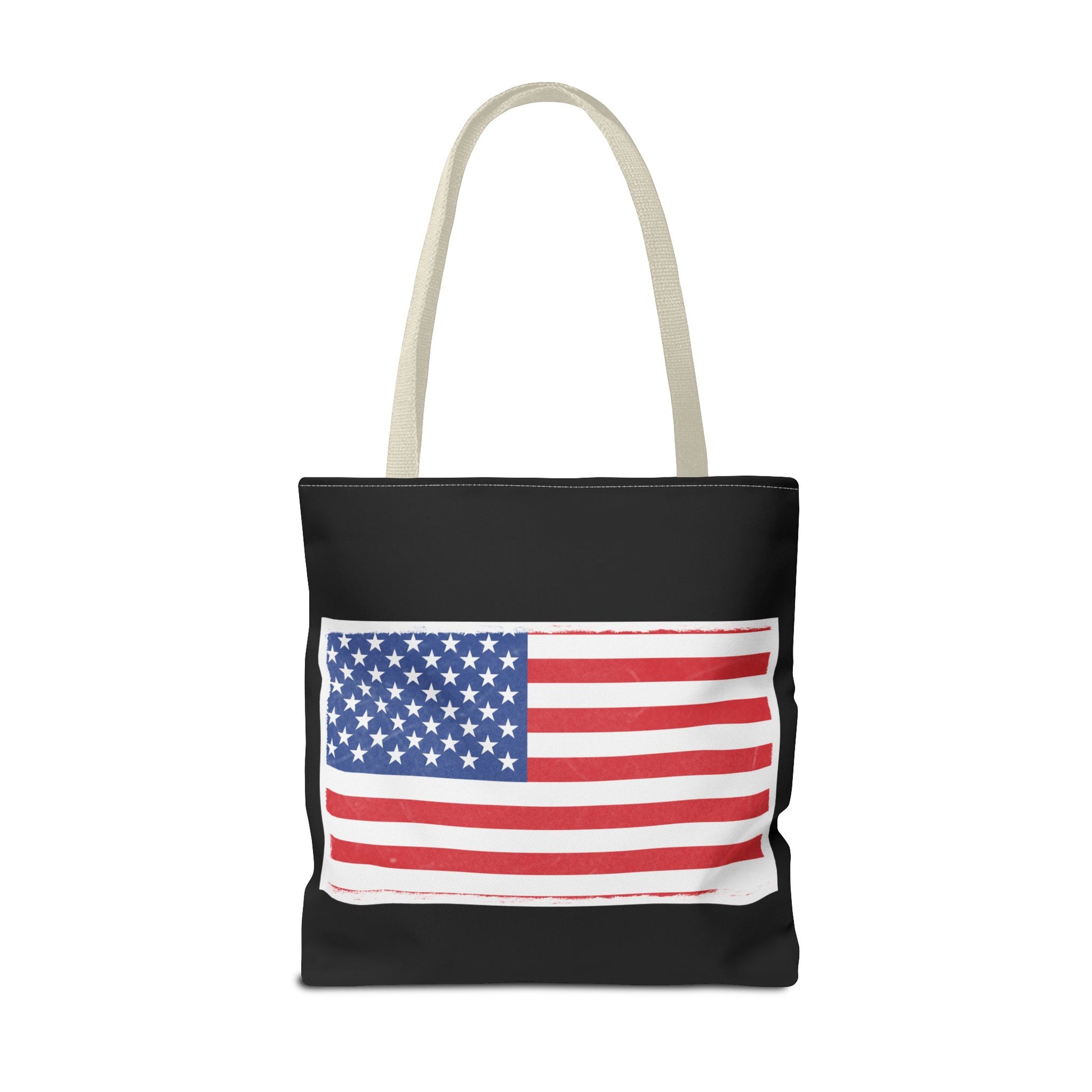 Patriotic Tote Bag, American Flag Carryall, Beach Bag, Reusable Shopping Tote, Independence Day Gift - TRV