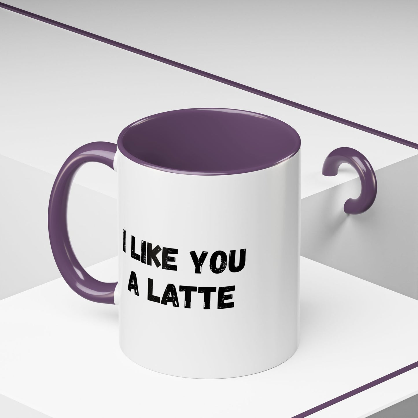 I Like You A Latte Coffee Mug, Funny Coffee Cup, Gift for Coffee Lovers, Cute Office Mug, Humor Tea Mug