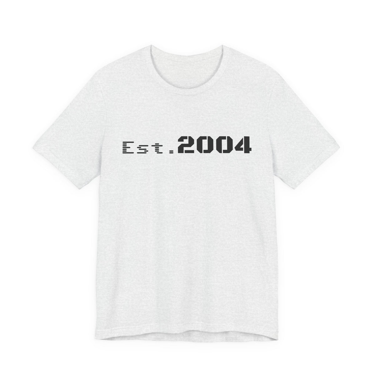 Minimal vintage Est. 2004 T-Shirt by Printify featuring a classic design and birth year detail on a comfortable cotton tee.