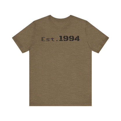 Est. 1994 Unisex Tee, Vintage Birthday Shirt, Nostalgic 90s Apparel, Perfect Gift for 30th Birthday, Casual Daily Wear - TRV