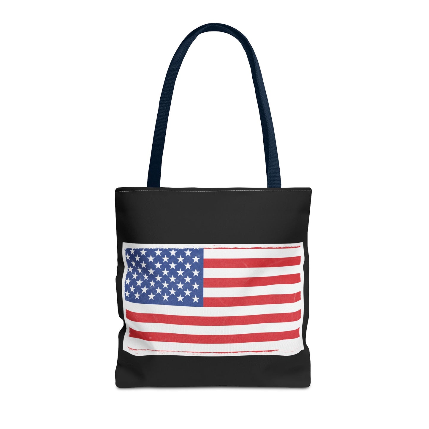 Patriotic Tote Bag, American Flag Carryall, Beach Bag, Reusable Shopping Tote, Independence Day Gift - TRV