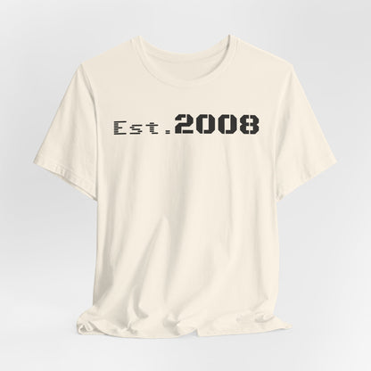 Est. 2008 Unisex Tee, Cool Vintage T-Shirt, Casual Gift, Birthday Apparel, Nostalgic Fashion