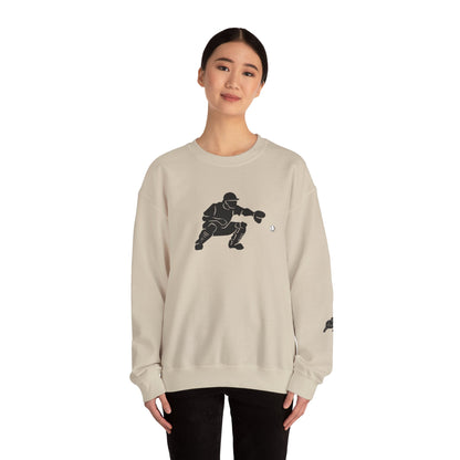 Baseball Catcher Crewneck Sweatshirt | Unisex Sports Apparel | Perfect for Game Days, Gifts, and Casual Wear | Baseball Lover's Gift - TRV