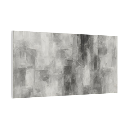 Abstract grey brushstroke canvas wall art by Printify, modern neutral matte stretched canvas for contemporary home decor.