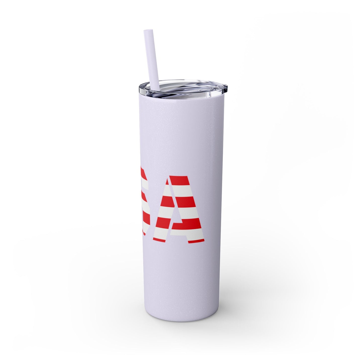 Skinny Tumbler — USA Flag 20oz Straw Tumbler (Patriotic Travel Cup)