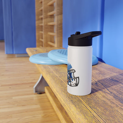 Sporty Stainless Steel Water Bottle with Unique Football Helmet Design | Ideal for Athletes, Gym Lovers, Sports Events, Hydration on the Go